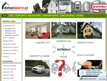 Tablet Screenshot of domacialarm.cz